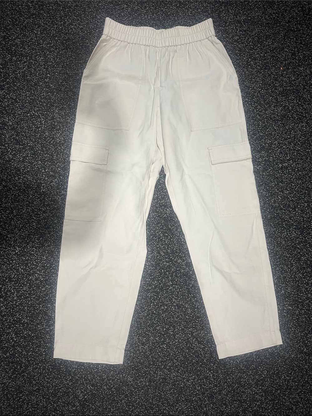 a new day White Cargo Jogger Pants with Elastic Waist